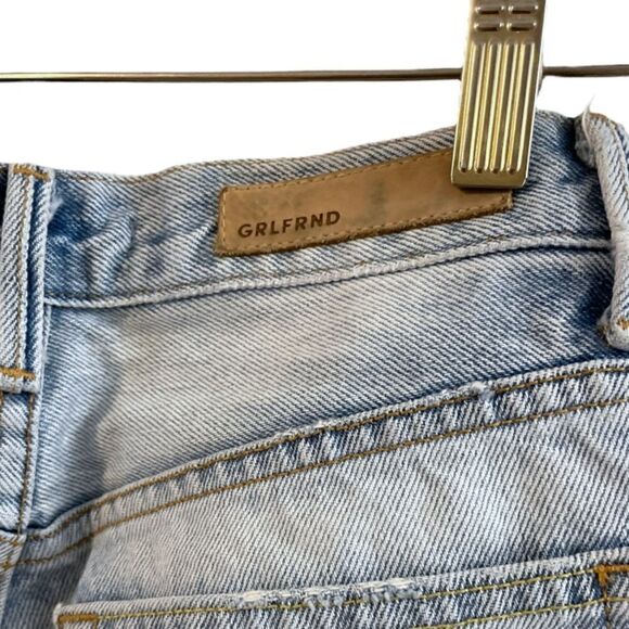 GRLFRND Karolina Don't Cry Daddy Raw Hem Cropped Ankle Jeans, Size 24 - Picture 12 of 15